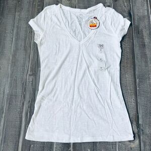 SO Perfect Tee White Cotton Top S